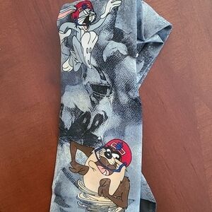 VINTAGE SILK Grey Men's Looney Tunes Warner Brothers Tie
